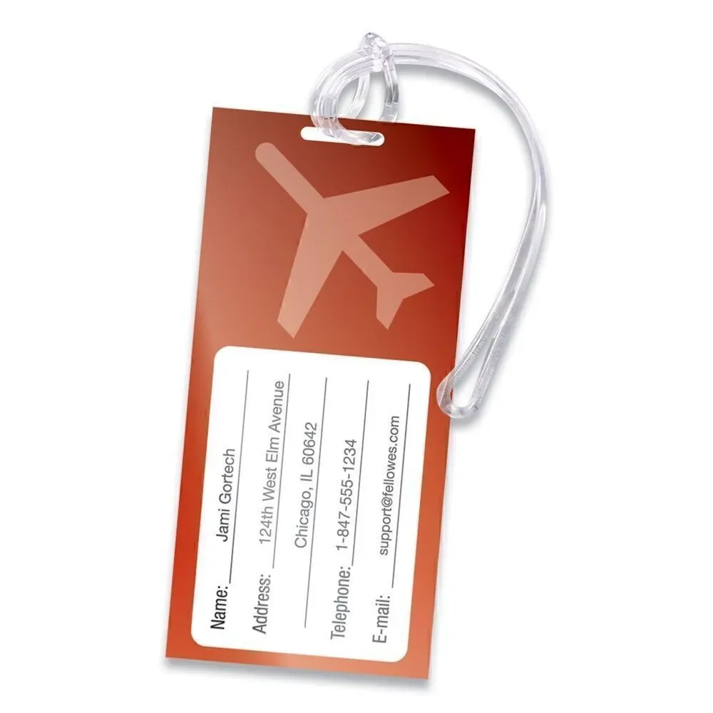 Luggage tag Laminating Pouches, 5 mil, 4.25